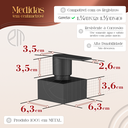 Ver imagem 3 de Acabamento Para Registro Geral 50MM Preto Fosco Quadrado Alavanca Chuveiro Banheiro Padrão Fabrimar
