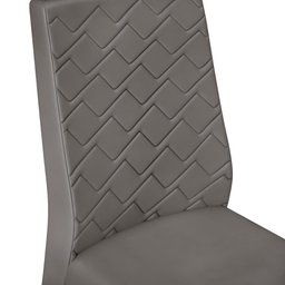 Conjunto Kit 2 Cadeiras de Jantar Dj Móveis Lidia Cedro Veludo Lunar - 5