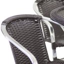 Ver imagem 3 de Jogo 4 Cadeiras Floripa e Mesa Com Tampo Tramado em Alumínio Piscina, Área, Jardim Trama Original