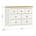 Ver imagem 3 de Cômoda 7 Gavetas 110x80,5cm Topazio