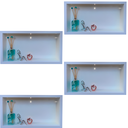 Ver imagem 4 de Nicho em Porcelanato Branco Polido 60x32cm Kit 4 Unidades
