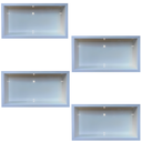 Ver imagem 2 de Nicho em Porcelanato Branco Polido 60x32cm Kit 4 Unidades