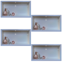 Ver imagem 1 de Nicho em Porcelanato Branco Polido 60x32cm Kit 4 Unidades