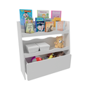 Ver imagem 3 de Livreiro Organizador Infantil com Baú Ralf 100% Mdf Woodcore