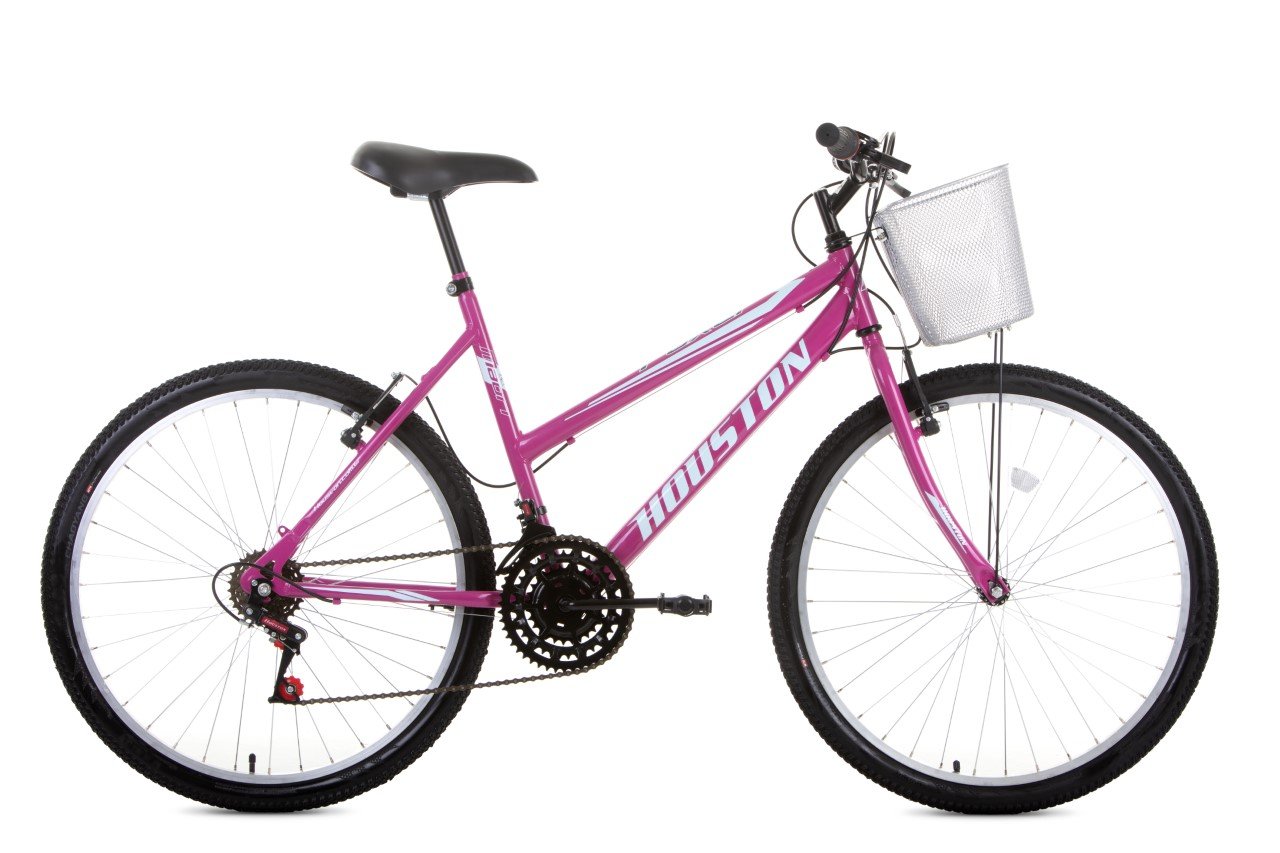 Bicicleta Houston Foxer Maori Aro 26 21V Rosa - 1