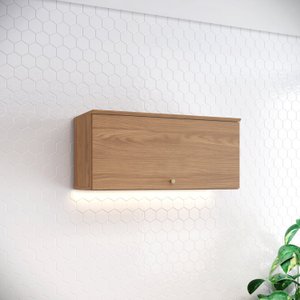 Armário Aéreo 1 Porta Basculante 80cm Yasmin Espresso Móveis