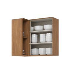 Armário Aéreo Canto Reto 1 Porta Yasmin Espresso Móveis - 3