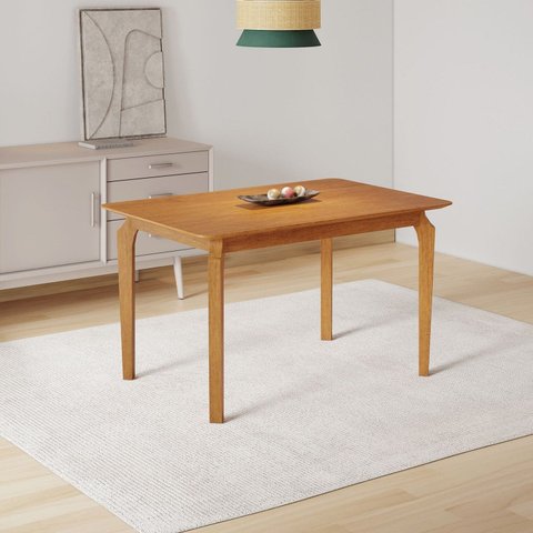 Mesa Candian 120 x 0,80 sem Vidro Tampo Amadeirado Marrom/Cinamomo