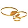 Plafon Triplo 20x30x40cm 57w Aluminio Dourado Bivolt Sindora - 1
