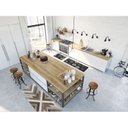 Ver imagem 2 de Passadeira para Cozinha Cleankasa 50cm X 1,2m Selos Café Kapazi