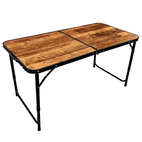 Mesa Dobravel Vira Maleta Camping Praia 120cm X 60cm Retangular Mfl