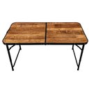 Ver imagem 4 de Mesa Dobravel Vira Maleta Camping Praia 120cm X 60cm Retangular Mfl