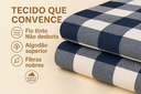 Ver imagem 3 de Toalha de Mesa Picnic 10 Lugares Algodão 1,40 x 3,00 m Azul Marinho Santa Sofia
