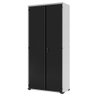 Armário Aço Escritório Fechadura 4 Prateleiras Preto - 1