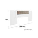 Ver imagem 2 de Painel de Cama Box Estofada Casal/Queen 1161 Estofada Extensível Freijo - Carraro