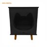 Casinha Toca Cat Line Pet Gato Premium Mdf Pés Palito Preto - 8