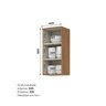 Armário Aéreo 1 Porta 40cm Yasmin Espresso Móveis - 3