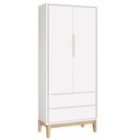 Ver imagem 6 de Jogo de Quarto para Bebê Completo 2 Portas Classic New Branco Fosco com Natural - Reller