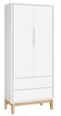 Ver imagem 6 de Jogo de Quarto para Bebê Completo 2 Portas Classic New Branco Fosco com Natural - Reller