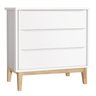 Jogo de Quarto para Bebê Completo 2 Portas Classic New Branco Fosco com Natural - Reller - 4