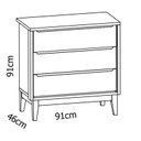 Ver imagem 5 de Jogo de Quarto para Bebê Completo 2 Portas Classic New Branco Fosco com Natural - Reller