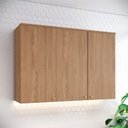 Ver imagem 1 de Armário Aéreo 3 Portas 120cm Yasmin Espresso Móveis