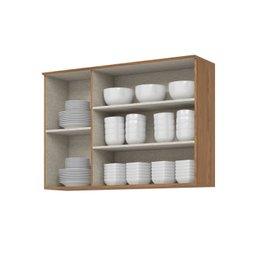 Armário Aéreo 3 Portas 120cm Yasmin Espresso Móveis - 4