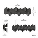 Ver mais imagens de Tempo 6 Preto - Cabideiro de Parede com 6 Ganchos Umbra