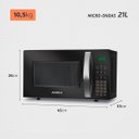 Ver imagem 2 de Micro-ondas Mondial 21 Litros Mo-01-21-b Preto 1200w Display Digital 220v