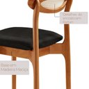 Ver imagem 5 de Conjunto de Mesa de Jantar Monaco Tampo Organico Laminado 180cm 6 Cadeiras Monaco Premium