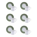 Ver imagem 1 de Conjunto 6 Xícaras 185ml e Pires Zenith Porcelana Tramontina