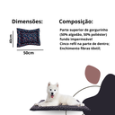 Ver imagem 3 de Colchonete Pet Cães e Gatos 50cm x 40cm Impermeável Lavável Marinho Com 5 Refis