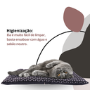 Ver imagem 7 de Colchonete Pet Cães e Gatos 50cm x 40cm Impermeável Lavável Marinho Com 5 Refis