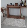 Tapete Algodão para Sala e Quarto - 0,50 x 1,00 - Cru - Pelo Alto - 1