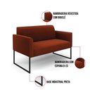 Ver imagem 3 de Namoradeira e 2 Poltronas Industrial Preto Marisa Bouclê D03 - D’Rossi