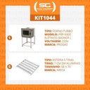 Ver imagem 5 de Forno Turbo Elétrico 5 Níveis Monof. Prp-5000 220v Progás + 5 Esteiras Alumínio 50g 58x70 - Prog