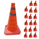 Ver imagem 3 de Cone Rodovia Sinalizador Kit 17 Uni Retratil Guarda Dobravel Estacionamento Segurança Baliza Estrada