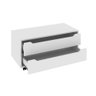 Balcão Gabinete com 2 Gavetas e Rodízios 80cm Bn3643 Tecnomobili 2023 Móvel na Caixa Branco - 3