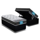 Ver imagem 1 de Cama Box Baú Solteiro: D28 - Ep Guarda Costas Prómiddle Double Face + Base Crc Suede Black