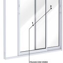 Ver imagem 4 de Porta de Alumínio de Correr Lateral 2 Folhas 215x160 Lucasa Ideale