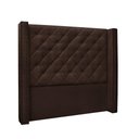 Ver imagem 1 de Cabeceira Cama Box Queen 160cm e Recamier Vicenza Suede S04 - D'Rossi Cor Café
