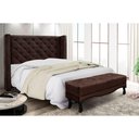 Ver imagem 6 de Cabeceira Cama Box Queen 160cm e Recamier Vicenza Suede S04 - D'Rossi Cor Café