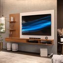 Ver imagem 1 de PAINEL PARA TV ATÉ 60 POLEGADAS 1 PORTAS 2 PRATELEIRAS BENTO DJ MÓVEIS