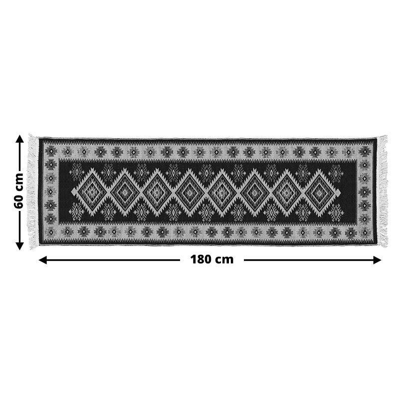 1 Tapete Kilim Passadeira Algodão Lux Dupla Face Kcz2 60x180 - 8