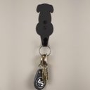 Ver imagem 2 de Kit 6 Ganchos 8cm Preto de Parede Luft Cachorro Aço Masutti Penduradores Casacos Bolsas Mochilas