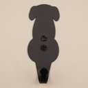Ver imagem 4 de Kit 6 Ganchos 8cm Preto de Parede Luft Cachorro Aço Masutti Penduradores Casacos Bolsas Mochilas