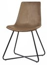 Ver imagem 1 de Cadeira Balle Courino Marrom Base Preto 84cm - 62863