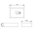 Ver imagem 5 de Cuba de Apoio 51x36cm Roca T6 Terra Matte Black A32787z080