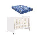 Ver imagem 2 de Berço Americano Evolution Multifuncional 4 em 1 com Colchão - Reller - Branco Fosco