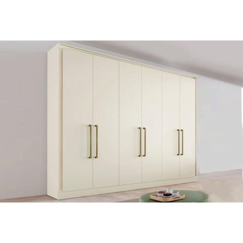 Guarda Roupa 6 Portas e 6 Gavetas Argos Off White - Europa